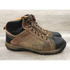 Wolverine ASTM F2413 Mens Boots Brown Leather 14 Steel Toe EH Work Lace Up Shoes